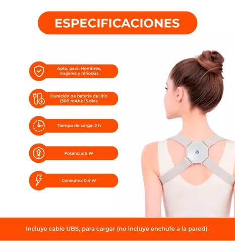 corrector de postura con sensor