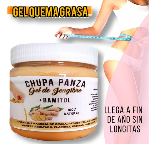 chupa panza gel de jengibre + bamintol