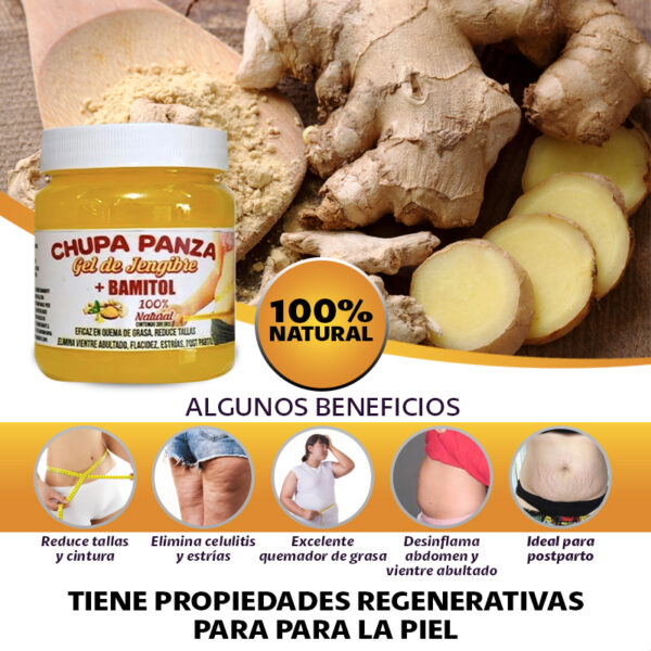 chupa panza gel de jengibre + bamintol